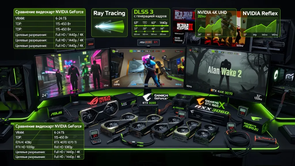 Гайд по выбору видеокарты NVIDIA GeForce для игрового ПК